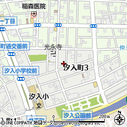 神奈川県横浜市鶴見区汐入町3丁目44-13周辺の地図