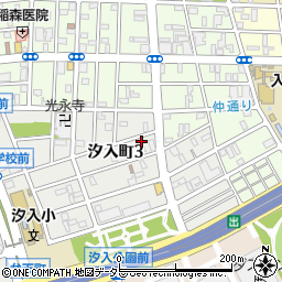 神奈川県横浜市鶴見区汐入町3丁目47-12周辺の地図