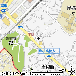 神奈川県横浜市港北区岸根町589周辺の地図