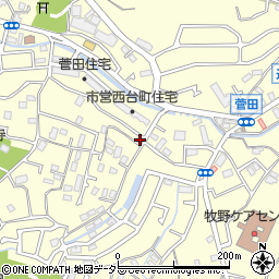 神奈川県横浜市神奈川区菅田町976周辺の地図