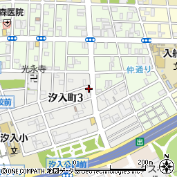神奈川県横浜市鶴見区汐入町3丁目47-13周辺の地図