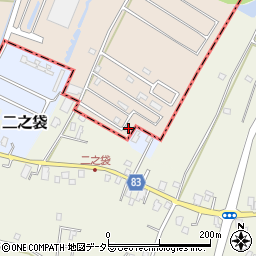 千葉県東金市二之袋1224周辺の地図