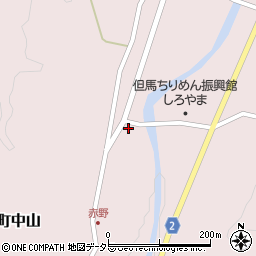 兵庫県豊岡市但東町中山455周辺の地図