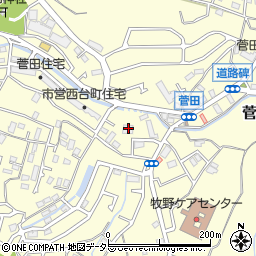 神奈川県横浜市神奈川区菅田町1085周辺の地図