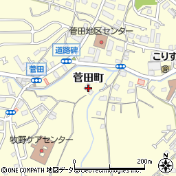 神奈川県横浜市神奈川区菅田町1519周辺の地図