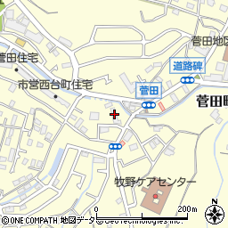 神奈川県横浜市神奈川区菅田町1091周辺の地図