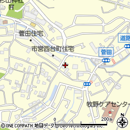 神奈川県横浜市神奈川区菅田町1080周辺の地図