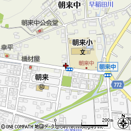 舞鶴朝来郵便局周辺の地図