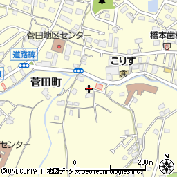 神奈川県横浜市神奈川区菅田町1822周辺の地図
