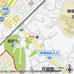 神奈川県横浜市港北区岸根町594周辺の地図