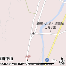 兵庫県豊岡市但東町中山162周辺の地図