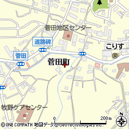 神奈川県横浜市神奈川区菅田町1524周辺の地図