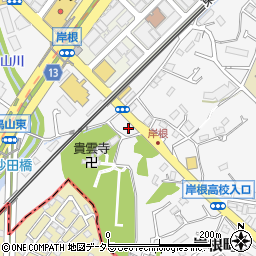 神奈川県横浜市港北区岸根町608周辺の地図