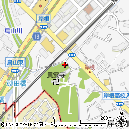 神奈川県横浜市港北区岸根町609周辺の地図