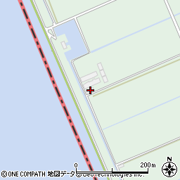 鳥取県境港市中海干拓地190周辺の地図