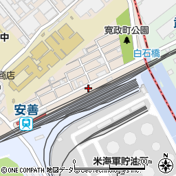 神奈川県横浜市鶴見区寛政町1-24周辺の地図