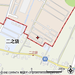 千葉県東金市二之袋1224-38周辺の地図