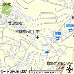 神奈川県横浜市神奈川区菅田町1082周辺の地図