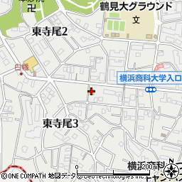 セブンイレブン横浜鶴見東寺尾３丁目店周辺の地図