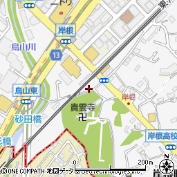 神奈川県横浜市港北区岸根町27周辺の地図