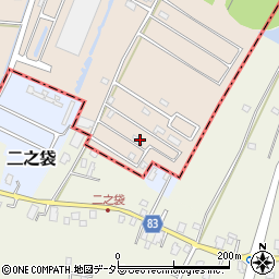 千葉県東金市二之袋1224-17周辺の地図