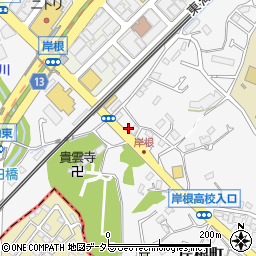 神奈川県横浜市港北区岸根町603周辺の地図