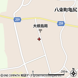 島根県松江市八束町亀尻214周辺の地図