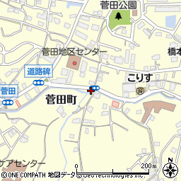 神奈川県横浜市神奈川区菅田町1737周辺の地図