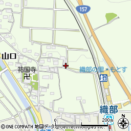 岐阜県本巣市山口周辺の地図