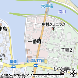 福井県小浜市一番町周辺の地図