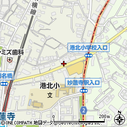 リパーク横浜菊名２丁目駐車場周辺の地図