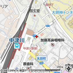 中部クリーン株式会社　中津川営業所周辺の地図