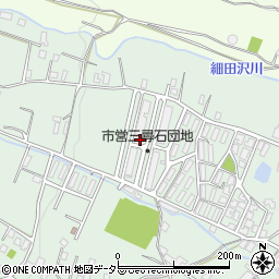 長野県飯田市大瀬木三尋石団地周辺の地図