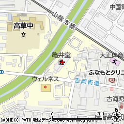 亀井堂周辺の地図