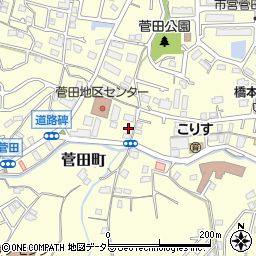 神奈川県横浜市神奈川区菅田町1727周辺の地図