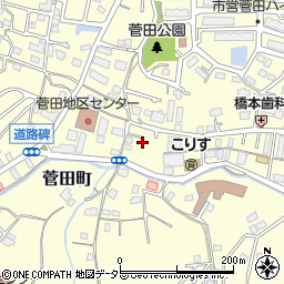 神奈川県横浜市神奈川区菅田町1745周辺の地図