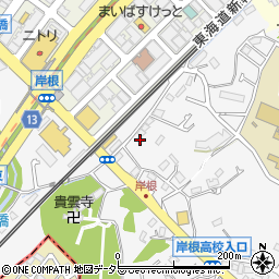 神奈川県横浜市港北区岸根町350周辺の地図