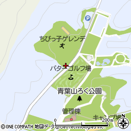 青葉山ろく公園スキー場トイレ周辺の地図