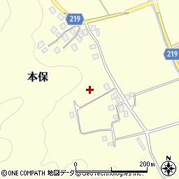 福井県小浜市本保周辺の地図