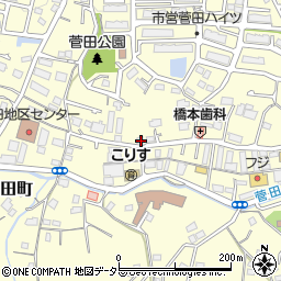 神奈川県横浜市神奈川区菅田町1603周辺の地図