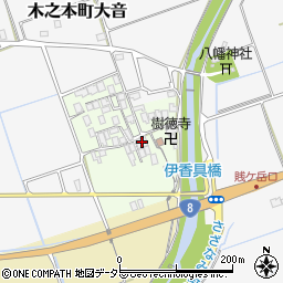 〒529-0432 滋賀県長浜市木之本町田居の地図