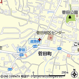 神奈川県横浜市神奈川区菅田町1712周辺の地図