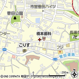 神奈川県横浜市神奈川区菅田町1634周辺の地図