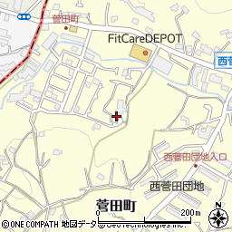 神奈川県横浜市神奈川区菅田町220周辺の地図