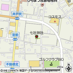 七社神社周辺の地図