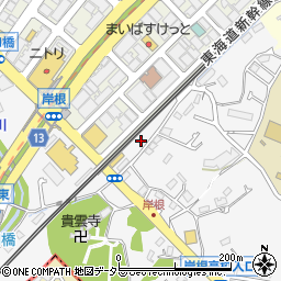 神奈川県横浜市港北区岸根町64周辺の地図