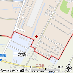 千葉県東金市二之袋1107-1周辺の地図