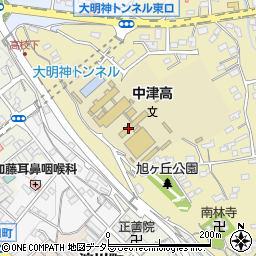 中津高校周辺の地図