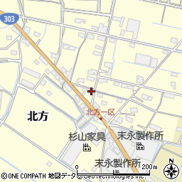 岐阜県揖斐郡揖斐川町北方2007周辺の地図