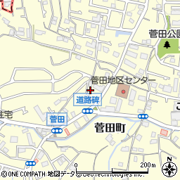 神奈川県横浜市神奈川区菅田町1688周辺の地図